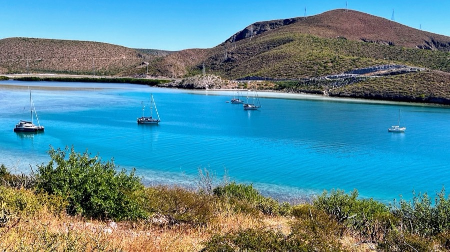 Sheltered inner cove and pocket beaches at Península Paraíso